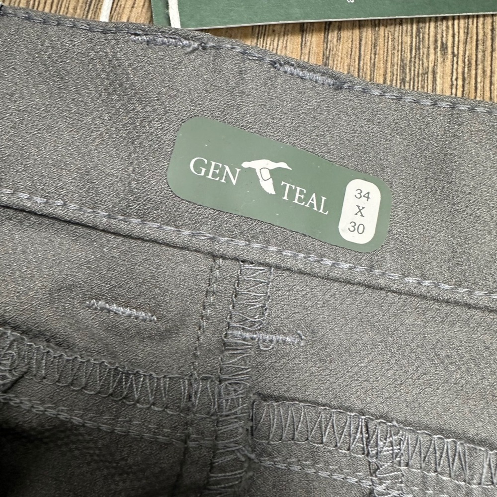 GenTeal Trailhead Pant Mens 34x30 Gray Classic Fit Wicking Trail Hiking NEW - Picture 7 of 11